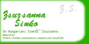 zsuzsanna simko business card